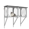 sturdy cat window perch made of solid wood with strong support