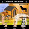 outdoor dog shelter for garden patio and backyard