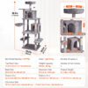 Cat Tree 68.5" Light Gray