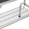 Pet grooming table with storage basket for grooming tools organization