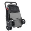 one hand fold pet stroller for easy storage and travel