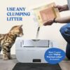 automatic litter box compatible with clumping cat litter