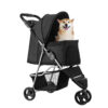 Pet Stroller Foldable 3 Wheels Travel Dog Stroller