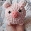 Świnka na szydełku