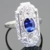 Sapphire and Diamond Ring