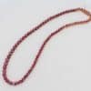 Burma pink sapphire necklace
