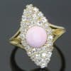 Conch Pearl and Diamond Ring