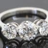 Three stone diamond ring