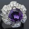 Amethyst and Diamond Dress Ring