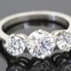 Diamond three stone ring