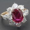 Unheated Ruby Cluster Ring