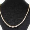 Diamond Line Necklace, Yellow Gold