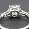 Engagement ring with a central diamond and intricate silver band from Weldons Jewellers.