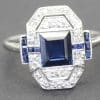 Elegant blue sapphire and diamond ring from Weldons Jewellers.