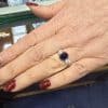 Elegant sapphire and diamond ring showcased at Weldons Jewellers. Perfect for special occasions and.