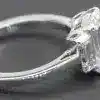 ENGAGEMENT RING WITH LARGE CUSHION-CUT DIAMOND.