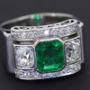 Emerald and Diamond Ring