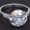 Art Deco diamond engagement ring platinum 1920s antique jewellery Dublin