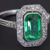 Antique emerald and diamond ring, Weldons Jewellers Dublin
