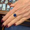 Sapphire ring, Unheated sapphire