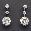Diamond drop earrings