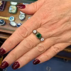 Emerald and diamond ring