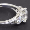 Diamond three stone engagement ring