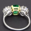 Emerald and diamond ring