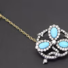 Turquoise brooch