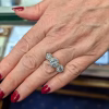 Diamond three stone ring