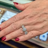 Diamond three stone ring
