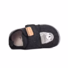 Pantof de bebeluși din piele, impermeabil, cu design drăguț de urs.
