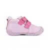 Pantofi din piele naturală pentru primii pași, ideali pentru fetițe, cu închidere cu velcro, confort.