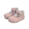 Pantofiori barefoot primii pasi de la DDSTEP pentru bebelusi, din piele naturală