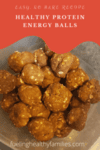 Protein Energy Ball Recipe Pin