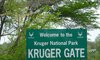 Kruger national park sign
