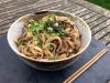 Japanese gyudon beef rice bowl