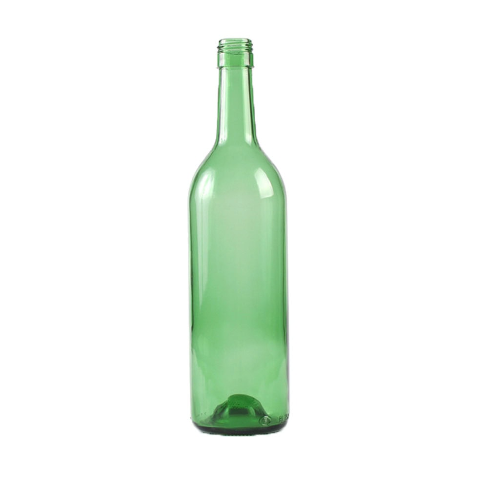grüne Bordeauxflasche mit Schraubverschluss
