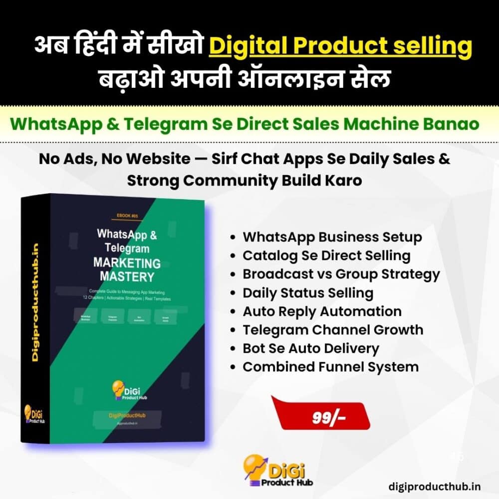 WhatsApp & Telegram Marketing for Digital Product selling
