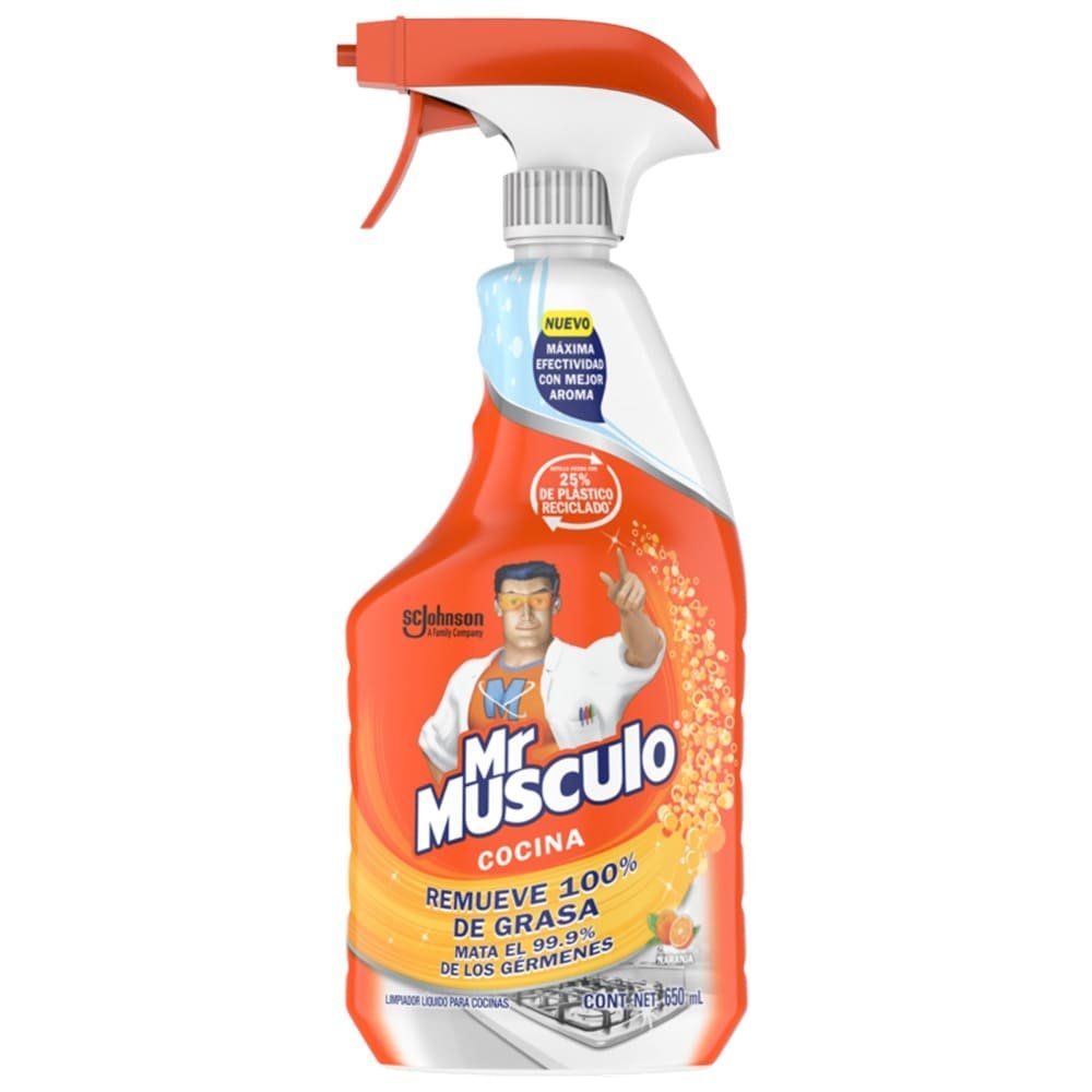 FRASCO MR MUSCULO ANTIGRASA COCINA TOTAL 650 ML