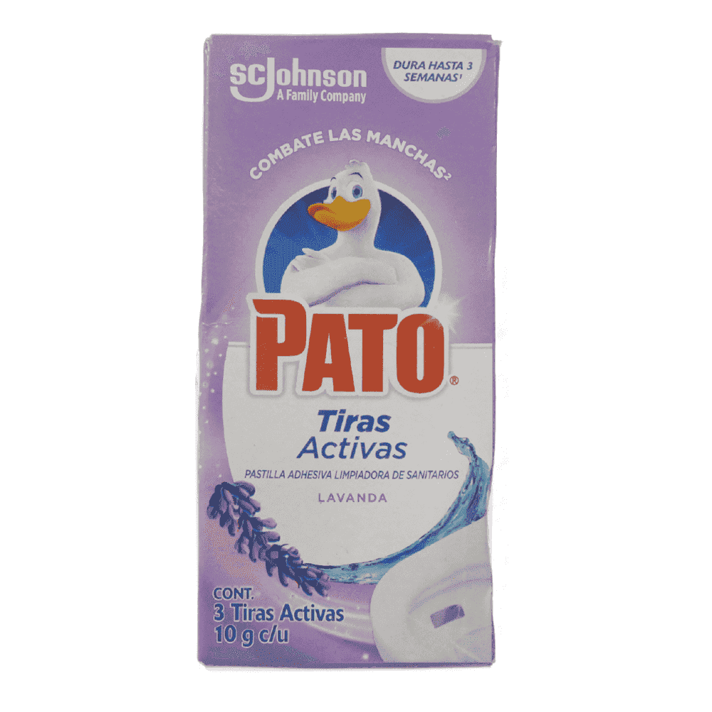 TIRAS ACTIVAS PATO LAVANDA ADHESIVAS PARA SANITARIO 3 UNIDADES