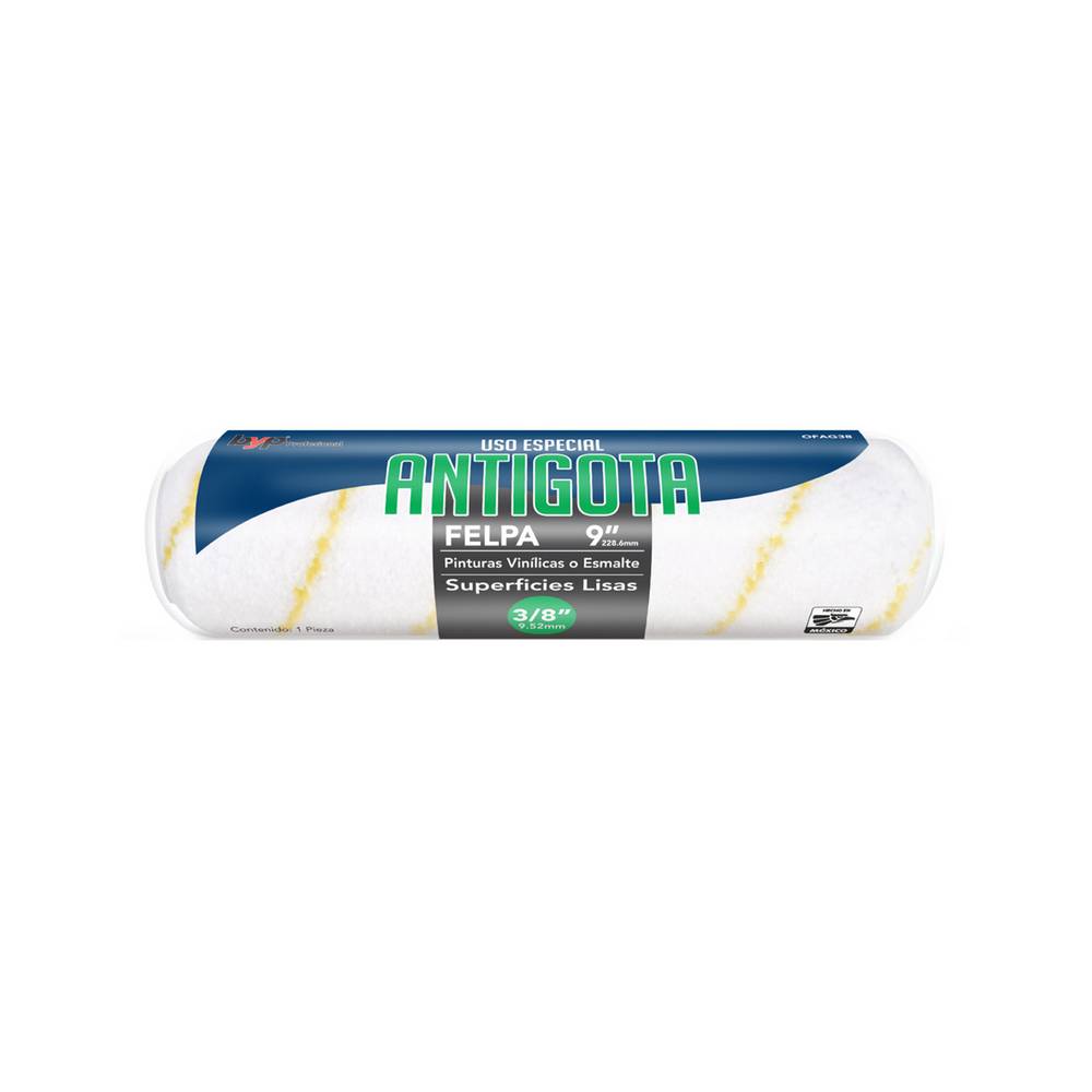 Felpa antigota para rodillo 9 pulgadas x 3/8