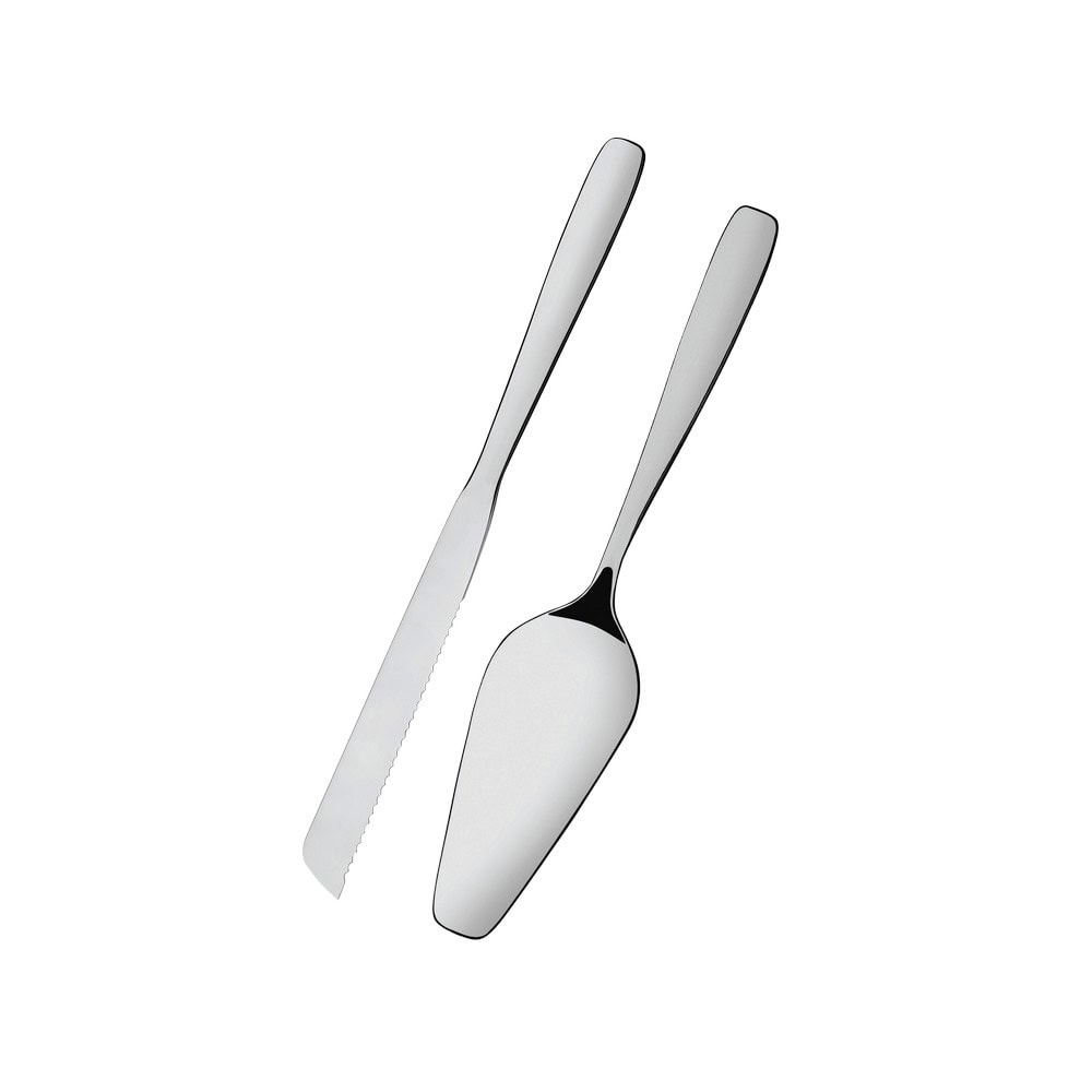 Cuchillo y Espátula para Pastel Tramontina 2 piezas