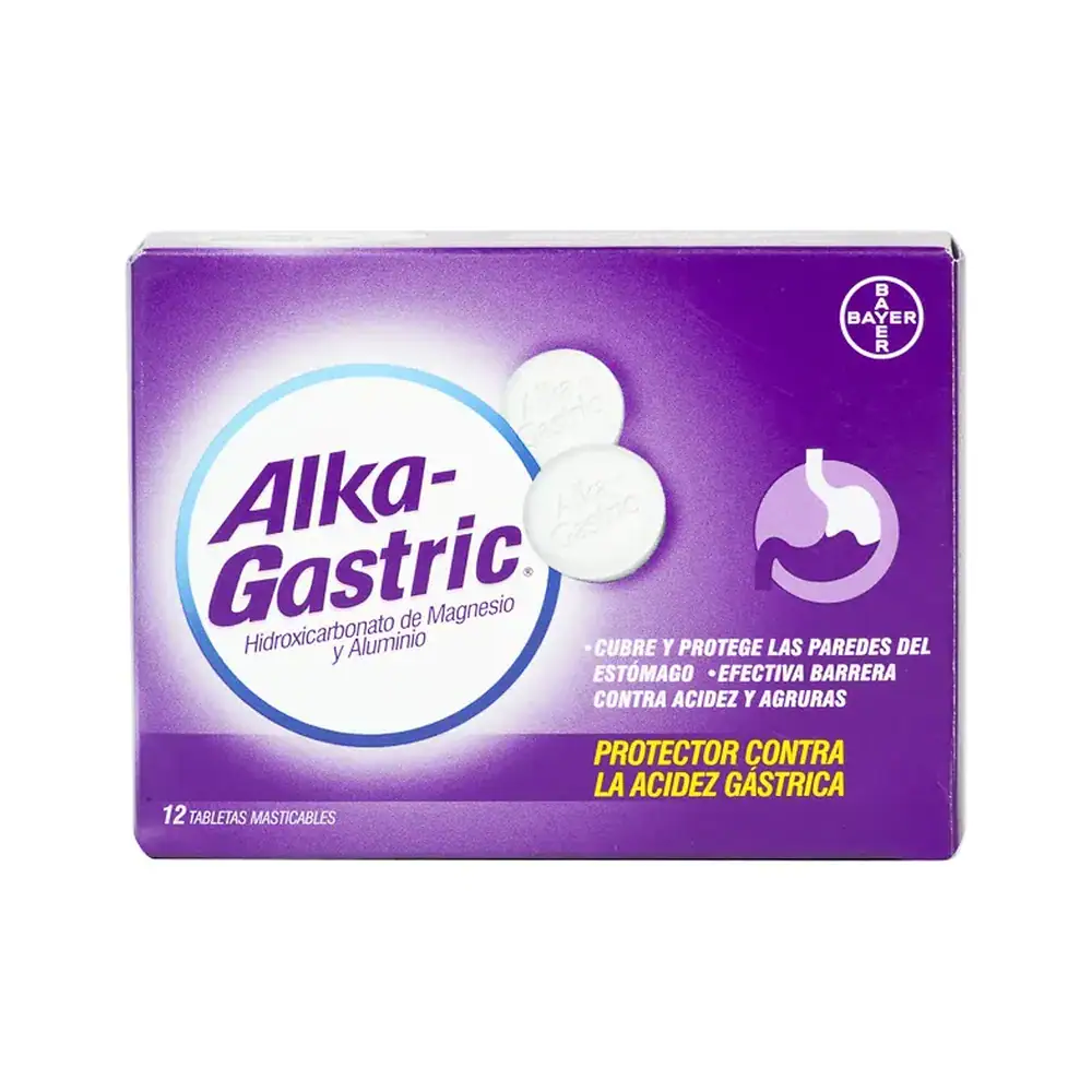 Alka-Gastric 12 tabletas masticables