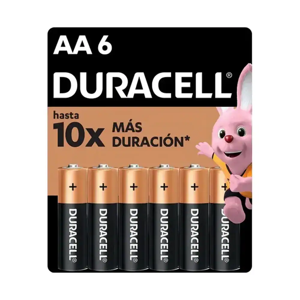 Pilas Duracell AA 6 Unidades