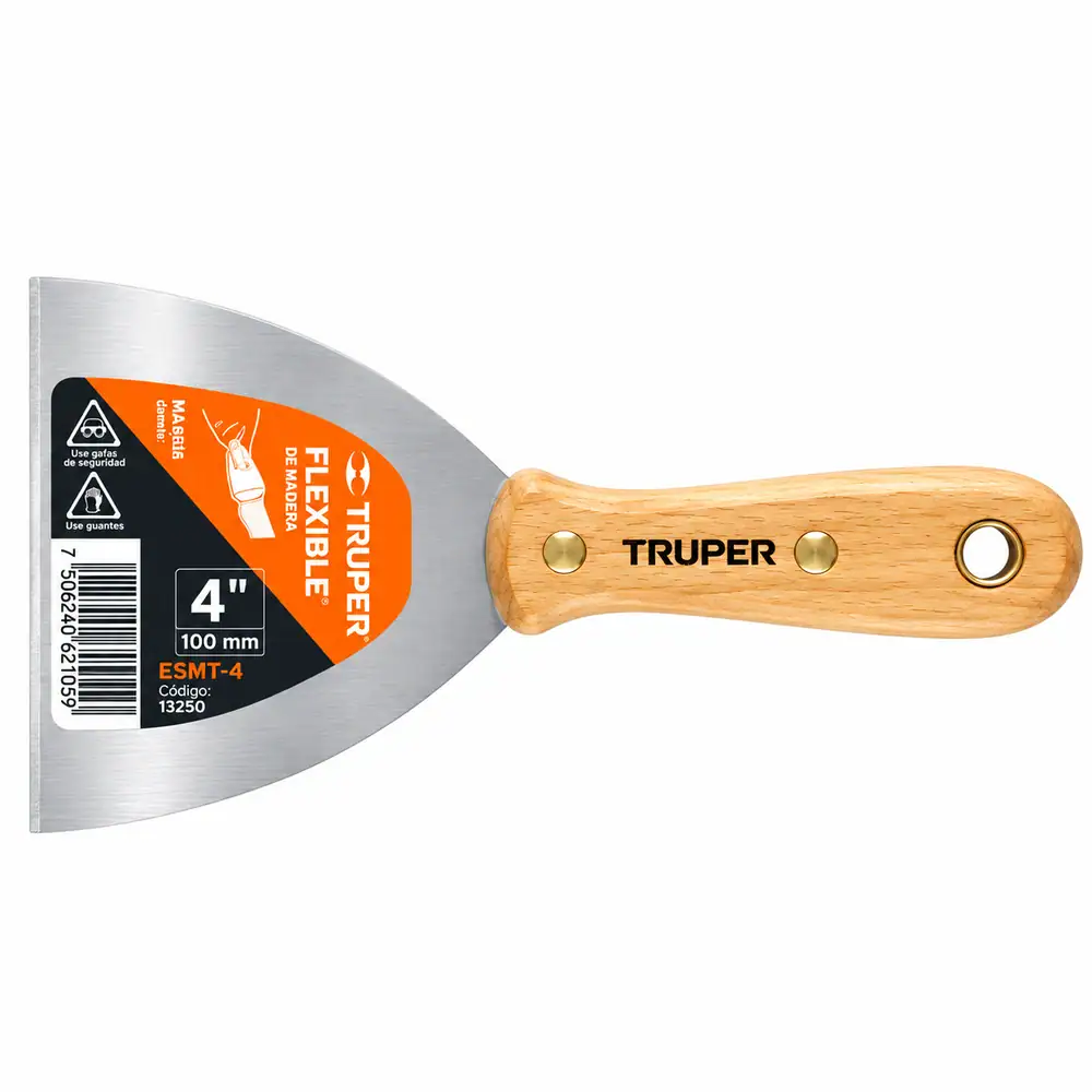 Espátula 4 Truper Madera