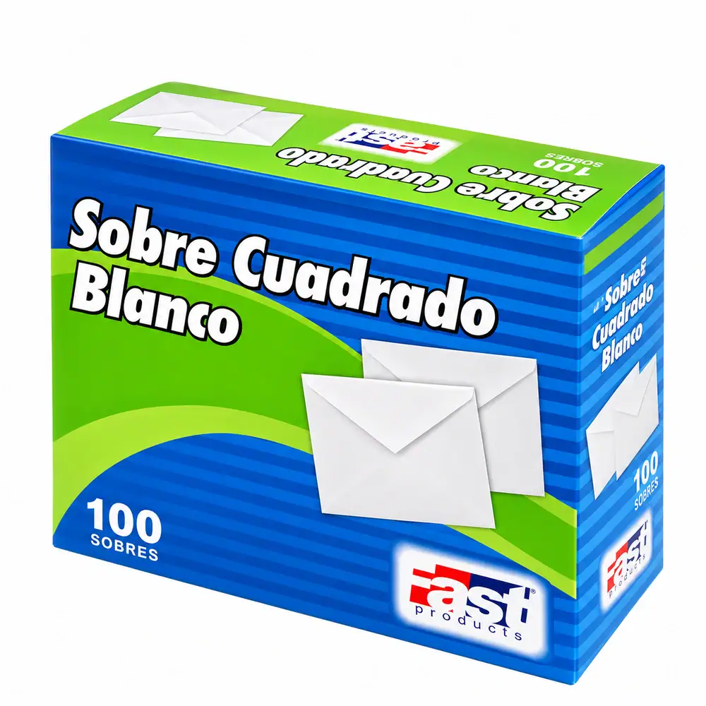 Sobre Blanco FAST Cuadrado Bond 75G caja 100