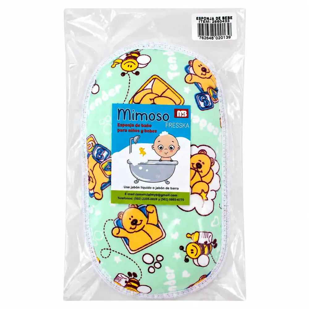 Esponjita Baño Fresska Multicolor para Bebé