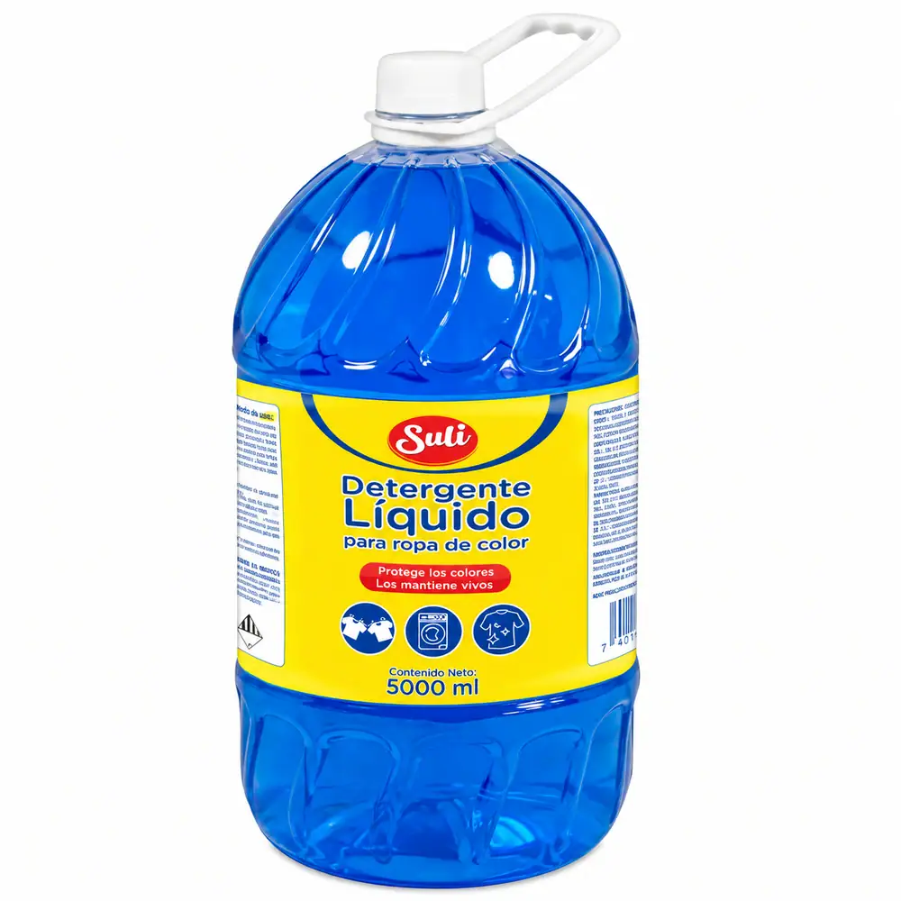 Detergente Líquido Suli 5000 ML para Ropa de Color