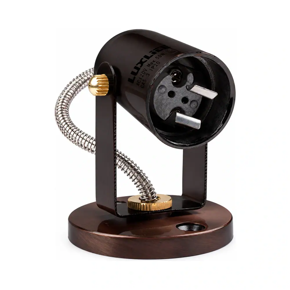 Lámpara 1 Spot Halógeno 50W 120V Negra Luxlite